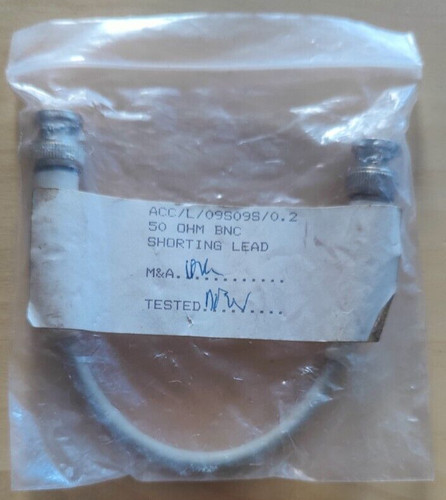 Ohm bnc shorting lead - 50,