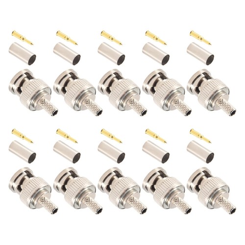 Bnc ohm crimp male plug - ohm,