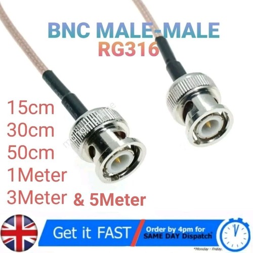 Bnc male - male, pigtail